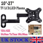 TV Wall Bracket Mount 10-40" Swivel & Tilt Full Motion for LED Plasma Television