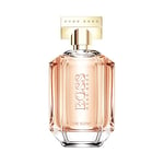 BOSS The Scent - Eau de Parfum for Her - Ambery Fragrance with Notes of Honeyed Peach, Osmanthus Flower and Roasted Cocoa - High Longevity - 100ml (Packaging May Vary)