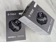 Fitbit Versa 4 Smart Watch - Black/Graphite Brand New Sealed