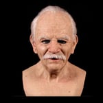 LVTIAN Another Me - The Elder Man - Silicone Mask,Wrinkle Mask, Realistic Old Man Mask, Latex Full Head Mask for Halloween Party Realistic Decor Costumes