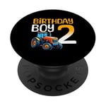 Tracteur agricole pour 2e anniversaire garçon 2 ans PopSockets PopGrip Adhésif