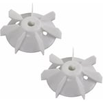 2x Ventilateur de moteur électrique universel 135mm x 19,2mm 5 lames Refroidissement Ventilation Régulateur Réparation Pompe