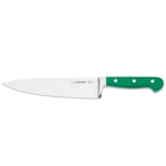 Giesser depuis 1776 - fabriqué en Allemagne - couteau de chef forgé vert Skyline Green, 20 cm, couteau de cuisine riveté, inoxydable, passe au lave-vaisselle