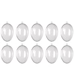 Pâques Oeuf Transparent en Plastique Clair Ornement FêTe de Mariage DéCorations Suspendues Balle Enfant Faveurs Bonbons Cadeau BoîTe-C