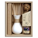 laroom 12931 – Set Cadeau aromatique Diffuseur Blanc Et Huile Tulip, Blanc