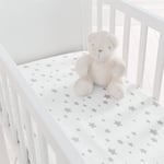 Silentnight Safe Nights Nursery Grey Fitted Sheets - Crib