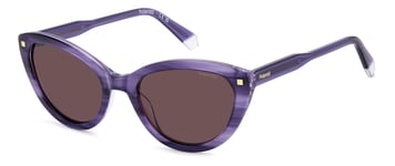 Lunettes de Soleil POLAROID PLD 4175/S/X HKZ VIOLET HAVANA 54/19/145 Femme