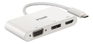 3-in-1 USB-C to HDMI/VGA/DisplayPort Adapter