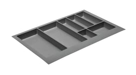 GTV Range-couverts pour tiroirs d'armoire de cuisine Anthracite 740 x 472 mm