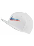 Nike Pro Youth Swoosh Hat White Blue Red Sz One Size CI3716 100 New