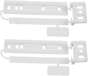 2 X Compatible Zanussi Integrated Fridge & Freezer Door Mounting Bracket Fixing