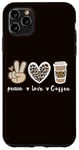 iPhone 11 Pro Max Cute Leopard Peace Sign Love Coffee Heart For Cafe Lovers Case