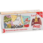 Záini | 2 x Mumin Chokladägg 3-pack | 2 x 60g