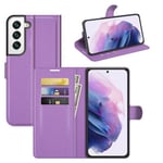 Galaxy S22      Pu Wallet Case    [Purple]