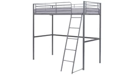 Lit mezzanine 90x190 cm OLE coloris gris