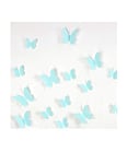 Ambiance Sticker 3D Papillons Stickers Décoration Papillon Autocollants Muraux pour Maison Pièce - Pack of 12 Pièces Turquoise Papillon