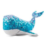 NICI Baleine en Peluche à imprimé polygone §2 cm – Jouets Doux pour Filles, garçons et bébés – Peluches Animaux à câliner et pour Jouer – Cadeau Naissance – Cadeaux Anniversaire Enfants – Doudou