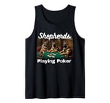 Dogs Playing Poker German Shepherds Shepherd Dog Tank Top