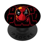 PopSockets Marvel Deadpool Wade Wilson Head PopSockets PopGrip - Support et Grip pour Smartphone/Tablette avec un Top Interchangeable