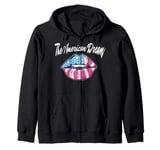 Trendy The American Dream Lip Gloss Zip Hoodie