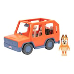 Bluey Heeler Family Road Trip 4WD Vehicle, Includes Articulated Chilli Figure, With Open Roof To Easily Fit 4 Figures Inside, Ideal for all 2.5 Inch Figures (Sold Separately)