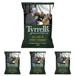 Tyrrells Sea Salt & Cider Vinegar Sharing Crisps 150 g (Pack of 4)