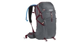 Sac de randonnee femme camelbak fourteener 30l   poche a eau de 3l gris bordeaux