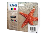 Epson 603 Multipack - 4-pack - svart, gul, cyan, magenta - original - blister - bläckpatron - för Expression Home XP-2150, 2155, 3150, 3155, 4150, 4155 WorkForce WF-2820, 2840, 2845, 2870