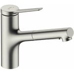 Hansgrohe - Zesis M33 - Mitigeur d'évier 150, sBox lite, aspect inox 74803800