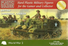 Plastic Soldier 1/72 Universal Carriers & Crews (3 Fast Assembly Carriers)