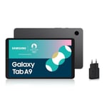 Samsung Galaxy Tab A9 Tablette Android, 64 Go de Stockage, Grand écran de 8.7", Wifi, Son riche, Anthracite, avec Chargeur secteur rapide 25W inclus (version FR)