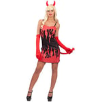 Carnival Toys 82038 – Cornes de Diable Costume avec des Gants, Queue et, Taille M