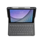 iPad 10.2" (2021 / 2020 / 2019) / Air (2019) - Zagg Messenger Folio 2 Tangentbord (Nordiskt) med Apple Pencil Hållare - Charcoal