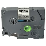 vhbw Ruban compatible avec Brother PT P900W, P950NW, P950W, P750W, P900, RL-700S, P900NW imprimante d'étiquettes 12mm Noir sur Argent