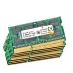 Kingston 10x 8GB 2RX8 PC3-10600S DDR3 1333Mhz 204Pin SODIMM Laptop Memory RAM