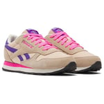 Reebok Mixte Enfant Classic Leather Sneaker, Tapioca/ATOMICPINK/SOLARPURPLE