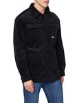 Urban Classics Men's Corduroy Shirt Jacket Women, Black, XXL