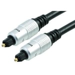 Metal TOSlink SPDIF Optical Cable Lead, Superior Quality  2m