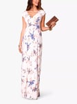 Tiffany Rose Alana Japanese Garden Print Maternity Maxi Dress, Ivory/Multi