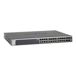 NETGEAR Smart XS728T - Commutateur L3 Lite intelligent 24 x 10GBase-T + 4 10 Gigabit SFP+ de bureau, Montable sur rack