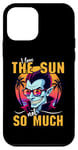 iPhone 12 mini I Love The Sun Funny Vampire Sunglasses Tropical Sunset Vibe Case