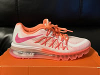 Nike Air Max 2015 GS UK 5.5 EUR 38.5 White/Pink Pow New 705458 101 Ladies/Girls