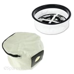 Cloth Filter + Reusable Washable Zip Bag for NUMATIC HENRY HVR200a HVR200 Vacuum