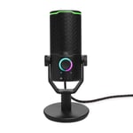 JBL Quantum Stream Studio, Microphone USB haut de gamme équipé de quatre modèles de prise de voix sélectionnables pour le streaming, l’enregistrement et le gaming, compatible avec JBL QuantumENGINE