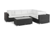 Nordic Outdoor - Bora 6-sits Loungesoffa ink Bord Höger Svart från Sleepo