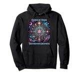 Motivational Astrology Design - Guided by Stars Pullover Hoodie