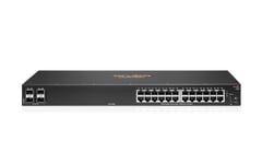 HPE Aruba 6100 24G 4SFP+ Switch - Commutateur - Géré - 24 x 10/100/1000 + 4 x 1 Gigabit / 10 Gigabit SFP+ - flux d'air côte à côte - Montable sur rack