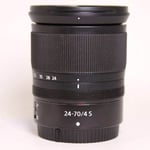 Nikon Used Z 24-70mm f/4 S mount lens