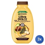 3x Ultradolce Garnier Shampooing 250 Ml. Avocat Karité