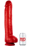 The Red Toys Super John Dildo Red 42 cm